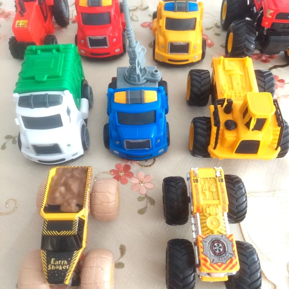 Toys miscellaneous vehicles Cars Trucks Big Wheels 10 each
